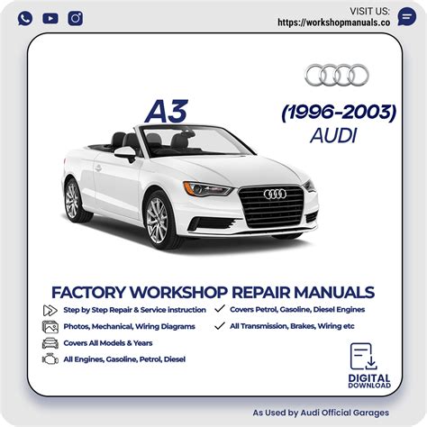 Audi A3 1996 2003 Workshop Service Manual Repair