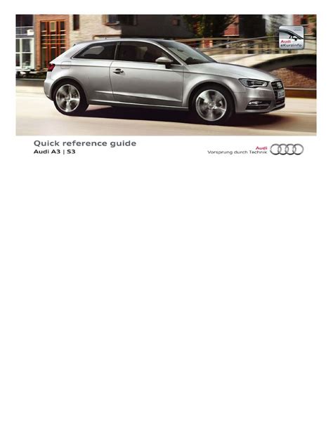audi a3 quick reference