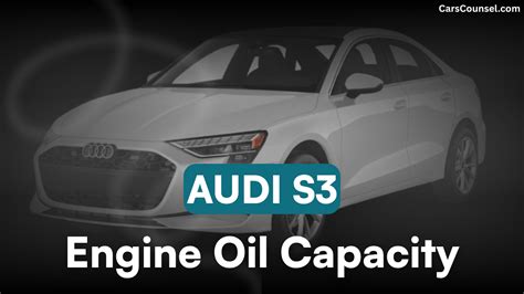 Audi S3 Engine Oil