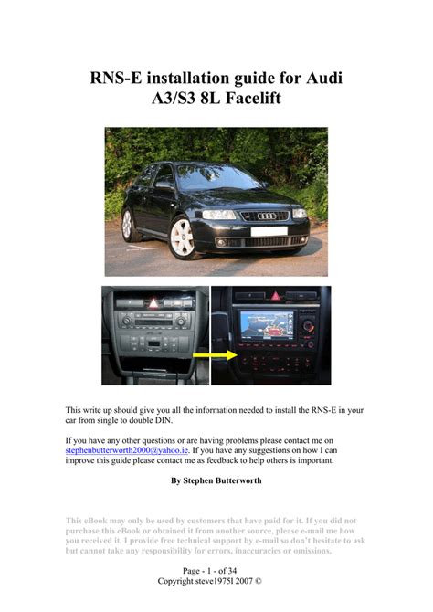 Read Audi A3 Rns E User Guide 