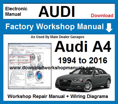 Read Audi A4 1 9 Service Manual 