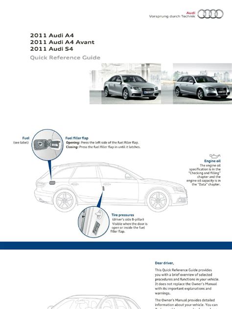 Read Audi A4 Avant Reference Guide 