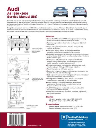 Read Online Audi A4 B5 Avant 1999 Repair Service Manual 