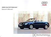 Download Audi A4 Convertable Manual Guide 