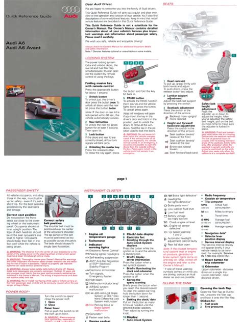 Full Download Audi A6 2001 Manual 