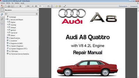 Read Audi A8 4 2 Quattro Service Manual Free 