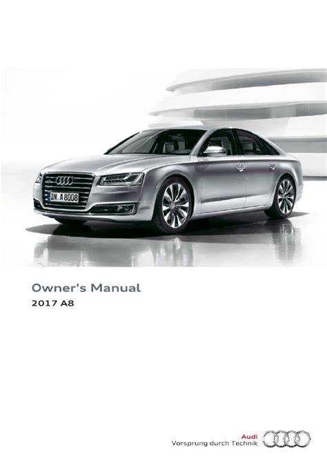 Full Download Audi Owners Manual A8 