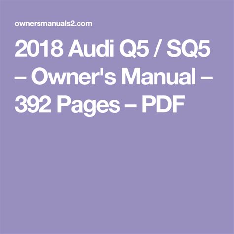 Read Online Audi Owners Manual Pdf Car Owners Manuals 