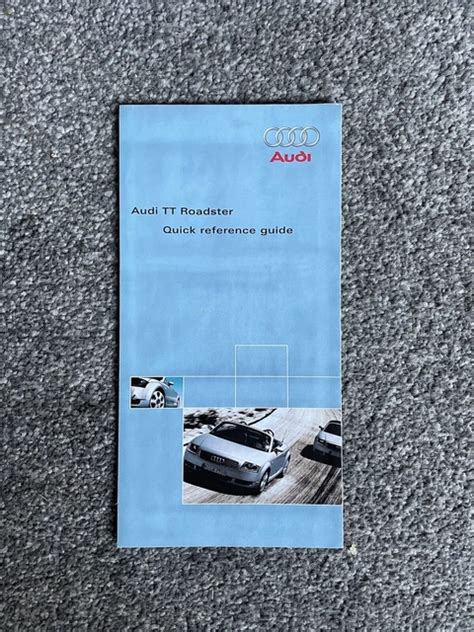 Read Audi Tt Roadster User Guide 