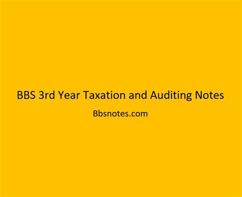 audit for bbs 3rd year