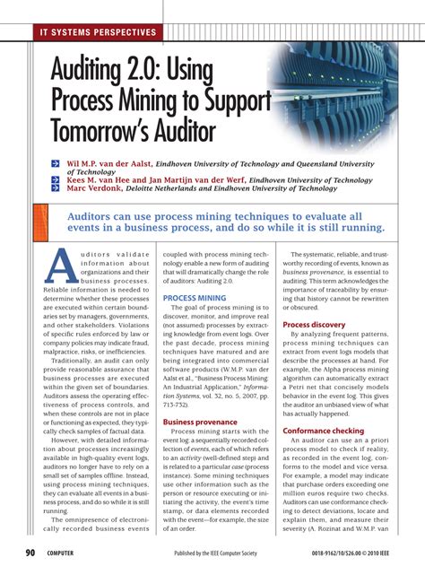 auditing 2 process mining