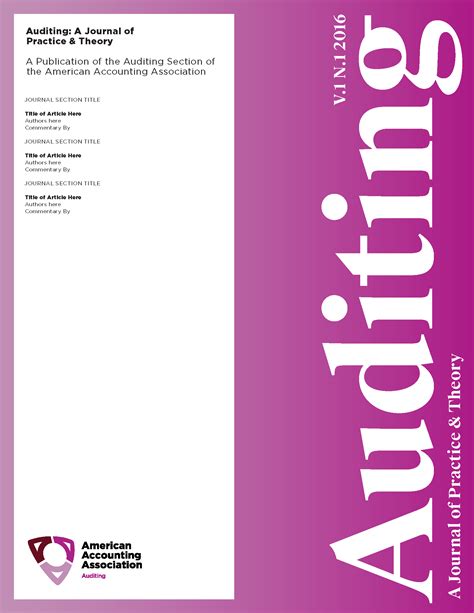 Auditing A Journal Of Practice Theory