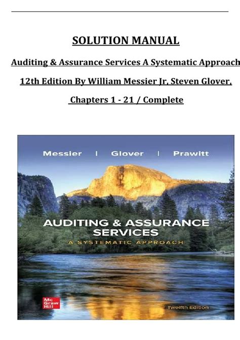 Auditing Assurance Services Solution Chapter 9