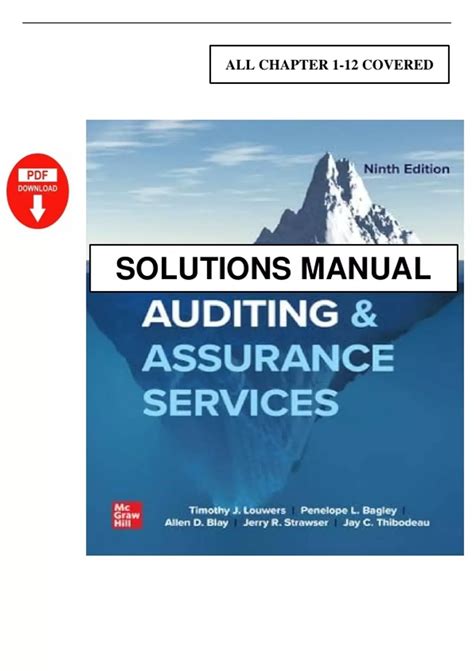 Auditing Assurance Services Solution Manual 14th