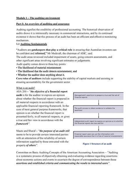 Auditing Part 1 Lecture Notes
