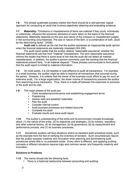 Full Download Auditing Assurance Services Solutions Chapter 1 20 