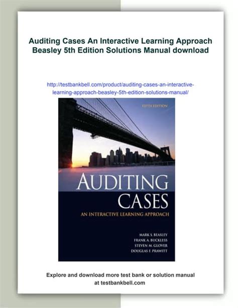 Download Auditing Cases 5Th Edition Solution Manual 