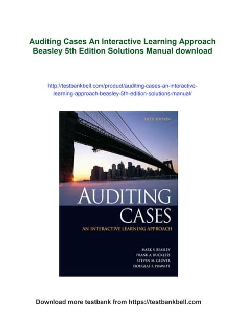 Full Download Auditing Cases Solution 5Th Edition 