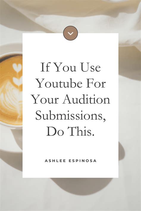 audition for submission