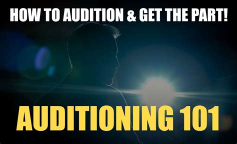 auditioning