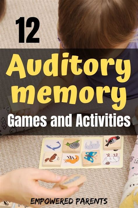 Auditory Memory Recall Activities