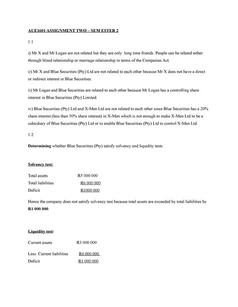 Aue1601 Assignment 2 Studynoteswiki