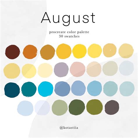 august colors