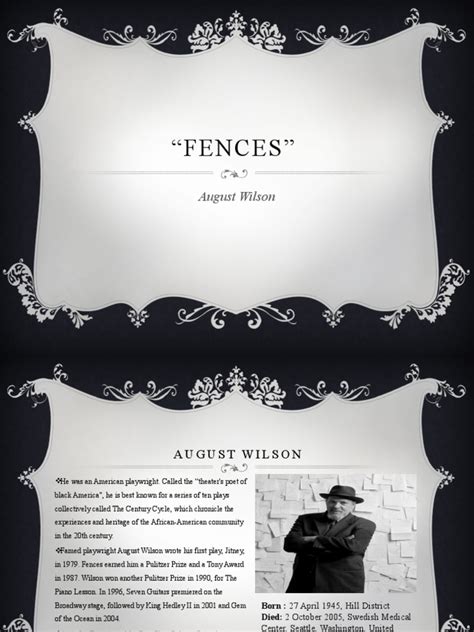August Wilson Fences Sparknotes