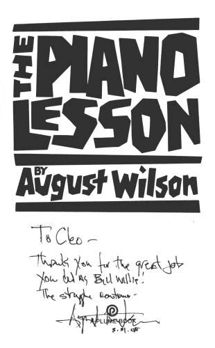 Read August Wilson The Piano Lesson Script 