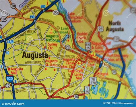 augusta georgia map