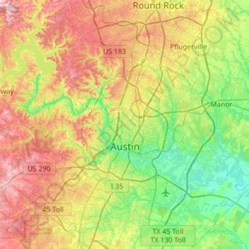austin texas elevation