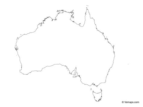 Australia Map Outline