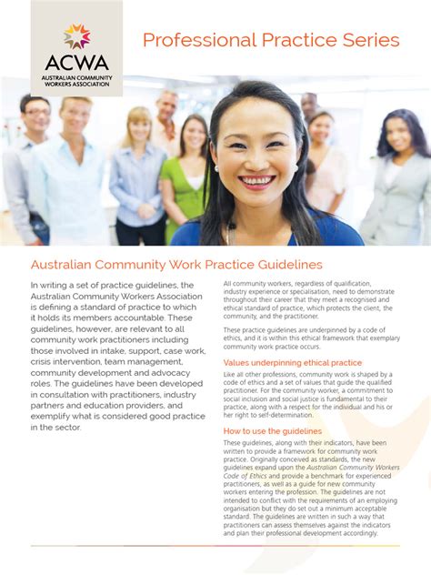 Australian Community Work Practice Guidelines