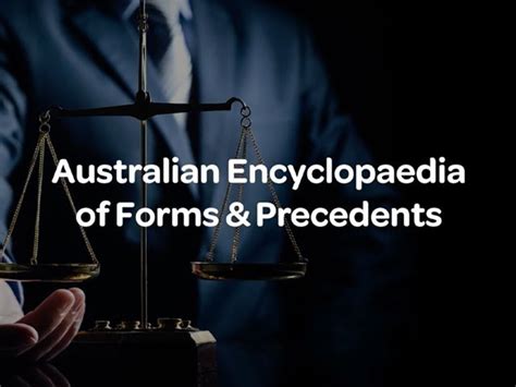 Australian Encyclopaedia Of Forms And Precedents