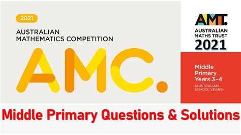 australian math competition middle primary past papers