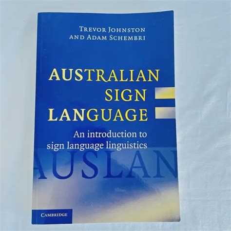 Read Online Australian Sign Language Auslan An Introduction To Sign Language Linguistics 