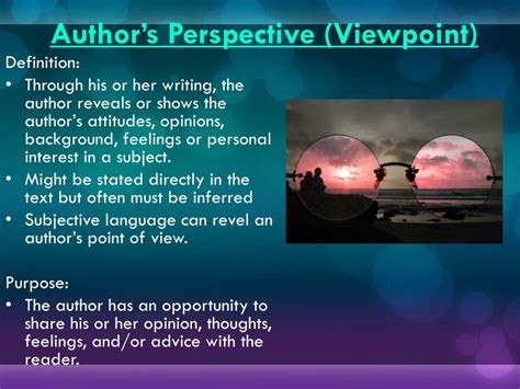 Author Point Of View Powerpoint