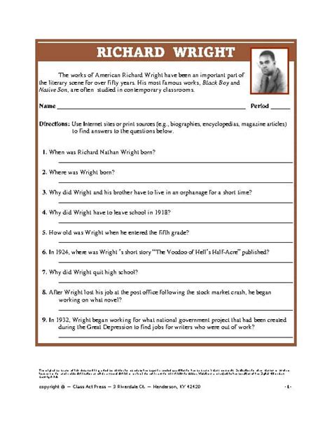 author richard wright biography pdf