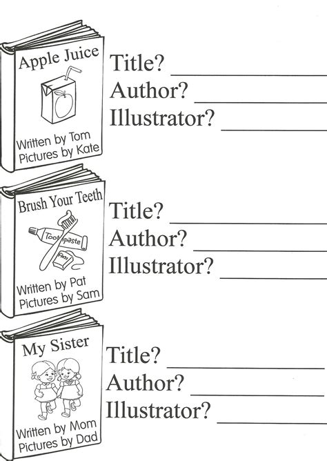 Author Workbook Includes Worksheets Books Amp More By Book Walk Worksheet - Book Walk Worksheet