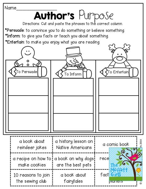 Author X27 S Purpose Activities And Worksheets Reading 3rd Grade Author S Purpose Worksheet - 3rd Grade Author's Purpose Worksheet