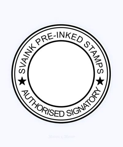 Authorised Signatory Stamp