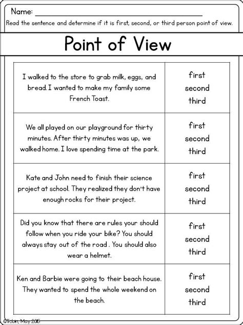 Authoru0027s Point Of View Worksheets 3rd Grade Author S Purpose Worksheet Grade 3 - Author's Purpose Worksheet Grade 3