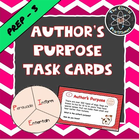 Authoru0027s Purpose Task Cards Teaching Second Grade Teaching Author S Purpose 2nd Grade - Teaching Author's Purpose 2nd Grade