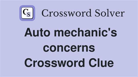 auto body concern Crossword Clue Wordplays.com