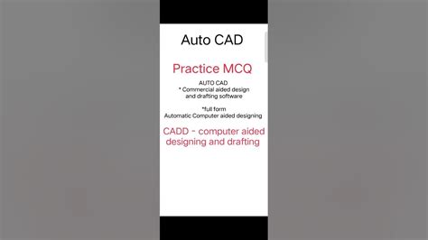 Auto Cad Theory