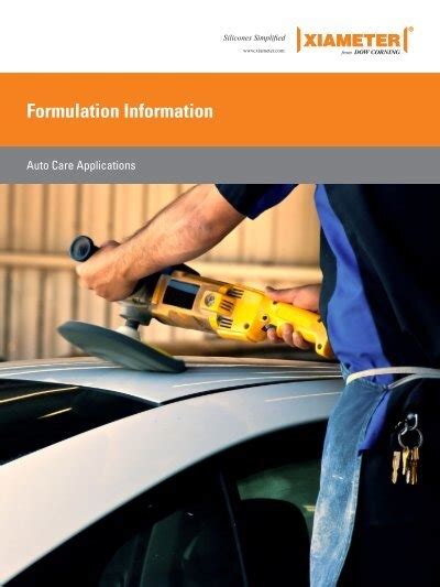 Auto Care Formulation Information Auto Polish