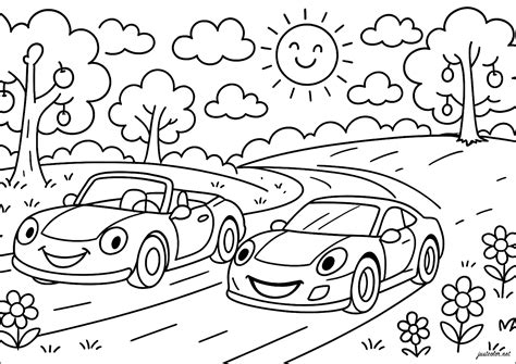auto coloring pages