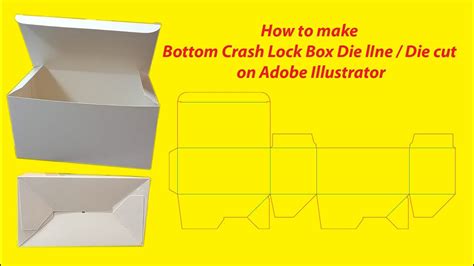 auto lock bottom box die line
