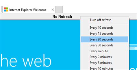 auto refresh for ie9