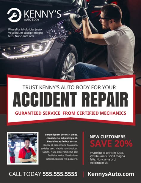 Read Auto Repair Advertising Flyers 
